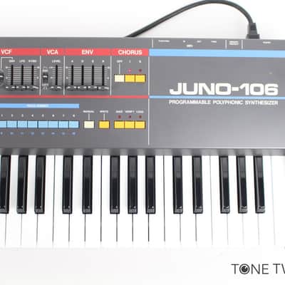 Roland Juno-106 *RESTORED Classic 80s Synthesizer synthwave VINTAGE SYNTH DEALER image 4