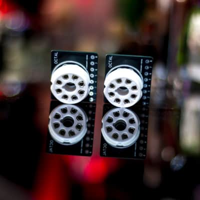 Octal 8 Pin Sockets 6SJ7 Or Other 8 Pin Vacuum Tube. PCB Breadboard or Circuit Build. Ceramic Socket image 4