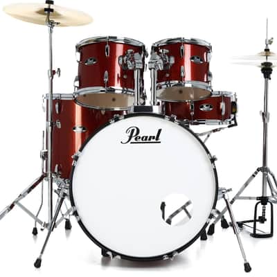 Pearl Roadshow RS525SC/C 5-piece Complete Drum Set with Cymbals - Burnt Orange image 1