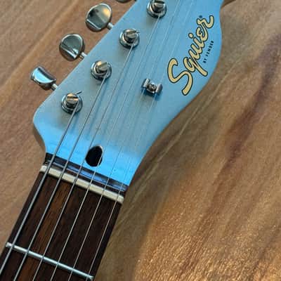 Squier FSR Thinline Cabronita, Ice Blue Metallic w/Matching Headstock & Upgrades, Paranormal Fender Telecaster image 10