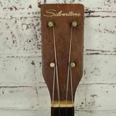 Vintage 1950s Silvertone Baritone Ukulele – Mahogany (Harmony Chicago Made) image 4