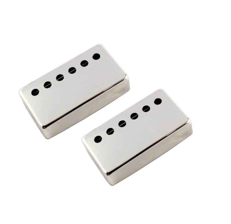 Humbucker Pickup Cover - 50mm - Nickel - Set of 2 - Fits PRS SE "S" Pickups image 1