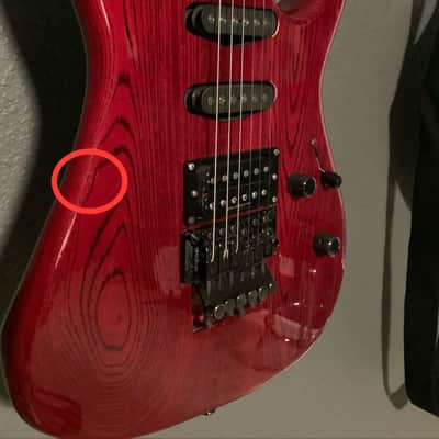 ESP Mirage 90's - See Thru Red image 14