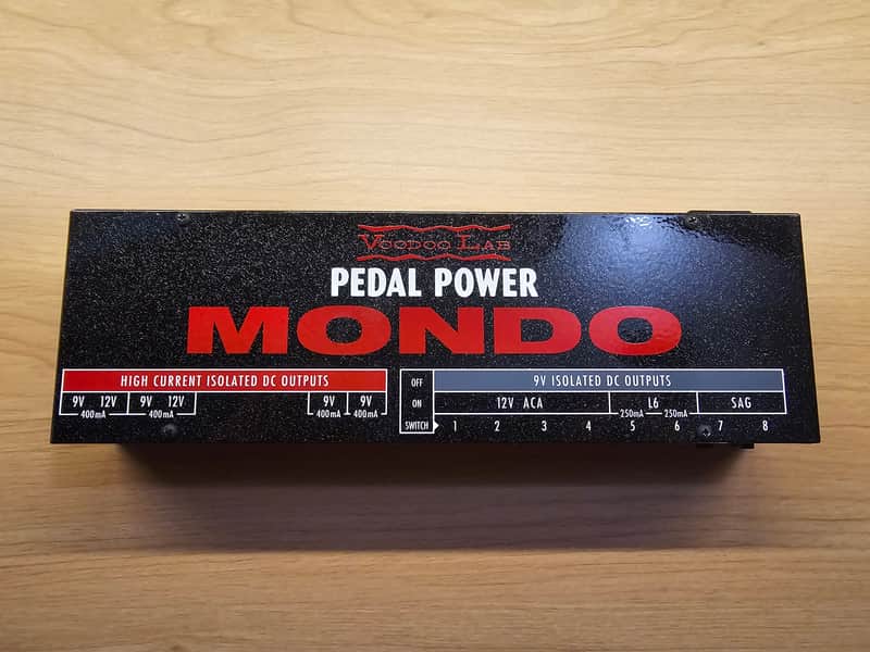 Used Voodoo Lab Pedal Power Mondo with 14 pedal cables and IEC power cable image 1