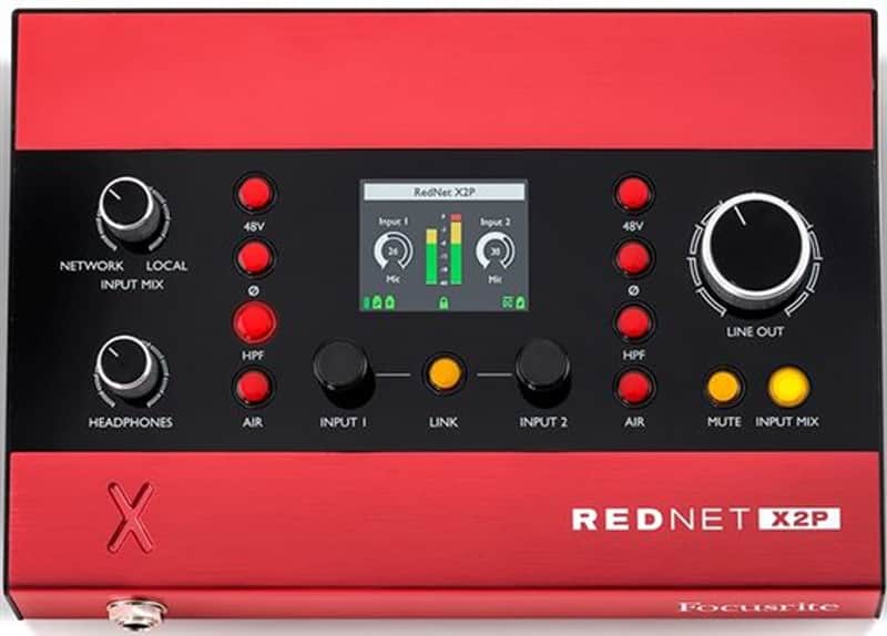 Focusrite RedNet X2P 2x2 Dante Audio Interface image 1