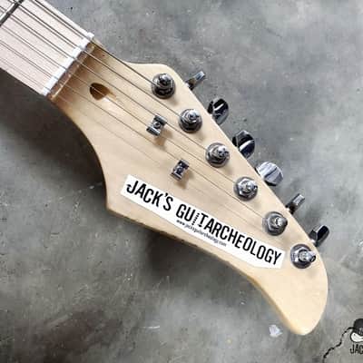 Jack's Guitarcheology "The Stratocrapper" Toilet Seat Electric Guitar (2021, Oly. White Relic) image 16