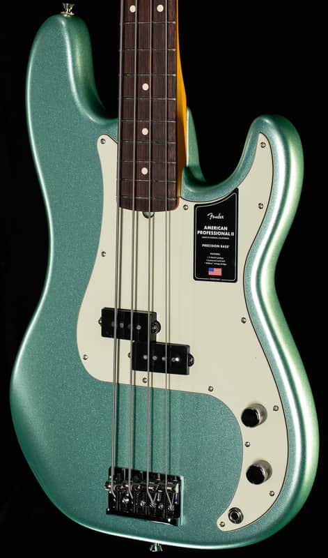 Fender American Professional II Precision Bass Rosewood Fingerboard Mystic Surf Green (915) image 1