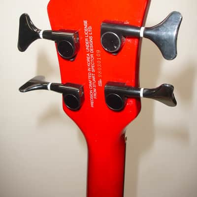 1998 Spector NS-2000/4 NS-2000 4-String Electric Bass Guitar, Cherry Sunburst image 12