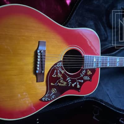 1968 Gibson Hummingbird Vintage Cherry Sunburst Collector Grade Rolling Stones RARE image 12