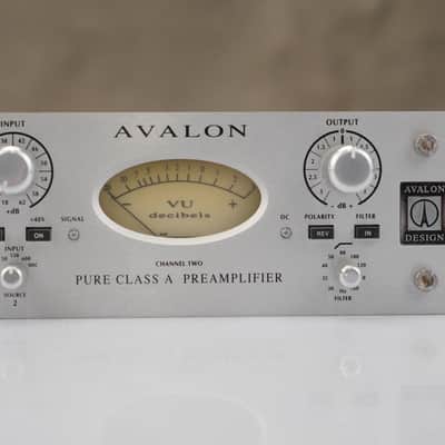 Avalon AD 2022 Dual Preamplifier w/ Power Supply w/ Mogami Gold Cables #58642 image 3