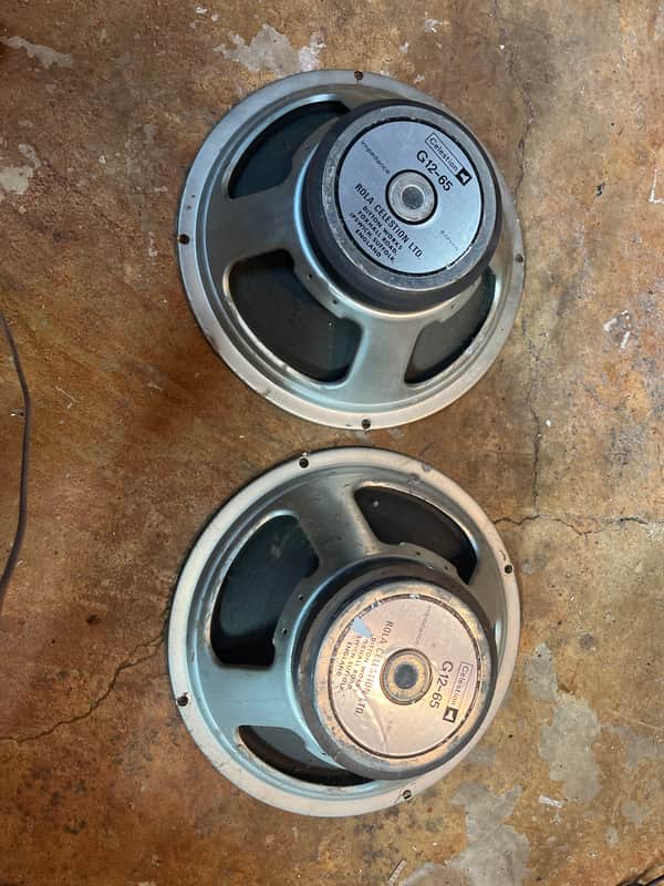 Pair, Celestion G12-65 1978 - Silver image 1