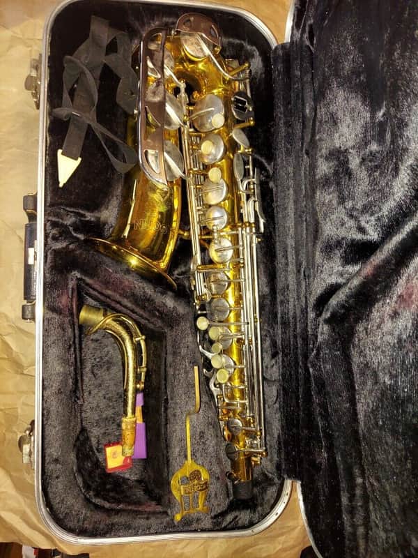 Conn Shooting Stars Alto Saxophone. Mexico, w/ Case Neck MP, very good condition image 1