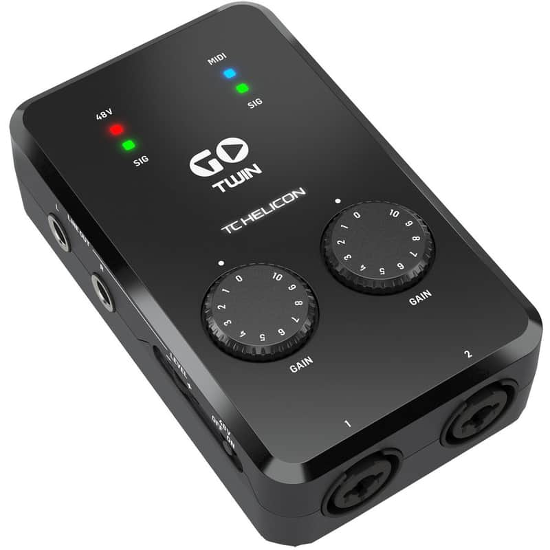 TC Helicon GO TWIN Portable USB Audio / MIDI Interface image 1