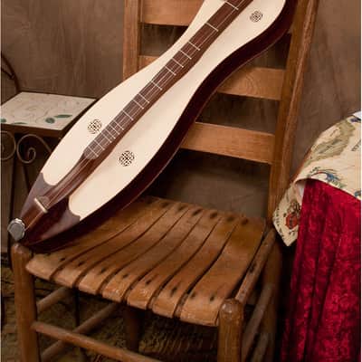 Roosebeck Mountain Dulcimer 4-String Vaulted Knotwork + Gig Bag + 4 String Replacement Set image 5