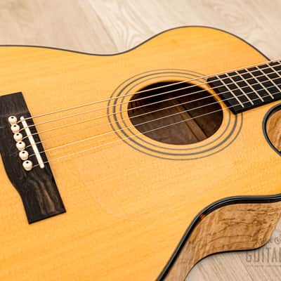 1994 Webber OM-C Cutaway Acoustic Guitar, Spruce & Figured Maple, Near-Mint w/ Case image 7