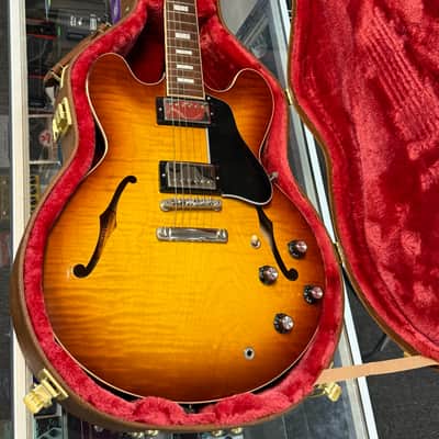 Gibson ES-335 Figured Semi-hollowbody Electric Guitar - Iced Tea, 2023 image 2