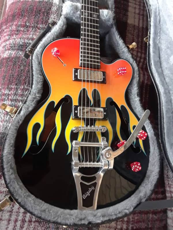 Epiphone FlameKat Semi-Hollow Bigsby Tailpiece image 1