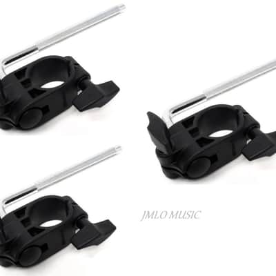 Set of 3 Roland V-Drums MDH-6U 7U Pad Mounts / Clamp L Rod TD-17 07 TD-313 316