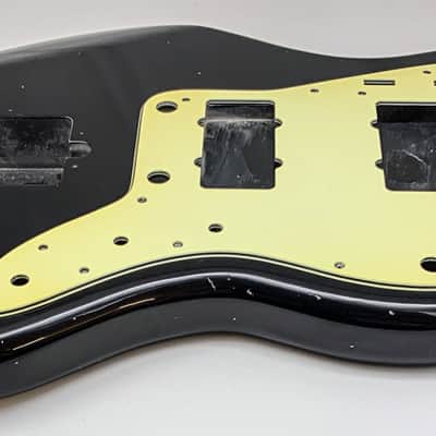 4lbs 7oz BloomDoom Nitro Lacquer Aged Relic Black Jazz-Style Vintage Custom Guitar Body image 5