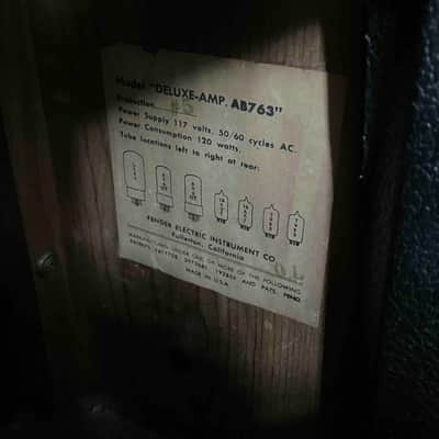 Fender Deluxe  1965 - Blackface non reverb - Vintage image 18
