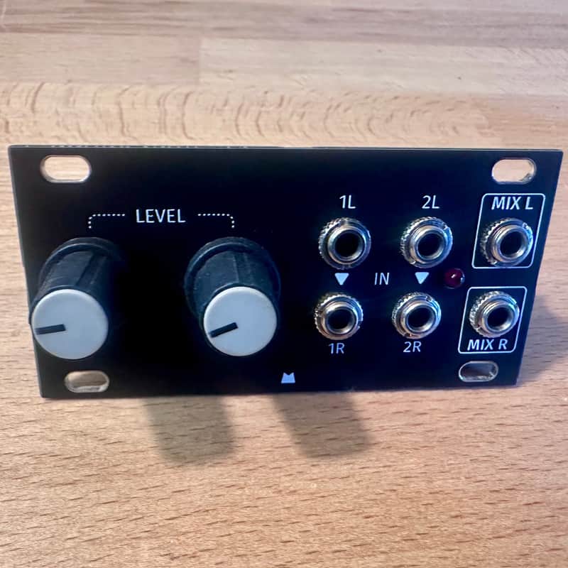 Intellijel Stereo Mixer 1U Mixer Black Mork Panel Eurorack Synth Module image 1