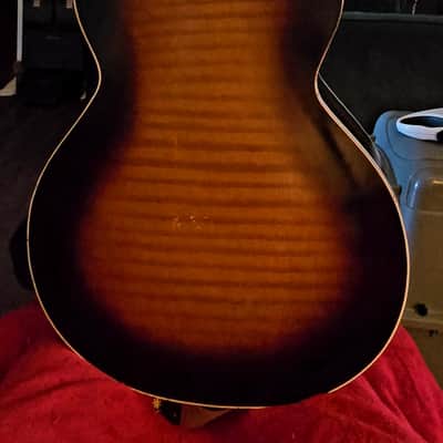 Airline possibly produced for Montgomery Ward by Harmony Guitar Chicago Acoustic Late 50s thought early 60s - Plain image 10
