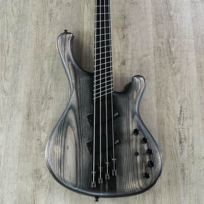 Mayones Viking VF 4 Multi-Scale 4-String Bass, Antique Black Matte, Ebony image 3