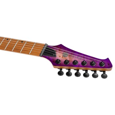 Spira S-450 TPP Electric Guitar, Transparent Purple image 9