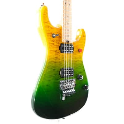 EVH 5150 Series DX Deluxe QM Baked Maple Neck Guitar w/ Gig Bag - Limeade Zest image 2