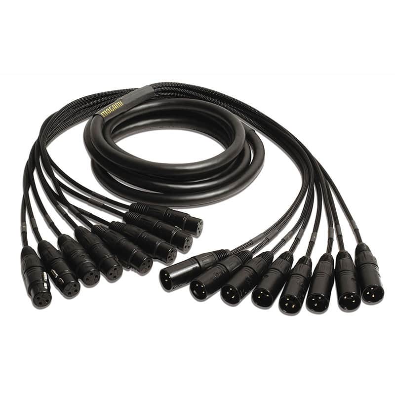Mogami GOLD 8 XLR-XLR-15 XLRM to XLRF 8 Channel Analog Snake Cable 15Ft. image 1