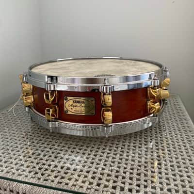 Yamaha Maple Custom 4x14 1990's Vintage Maple Snare Drum image 12