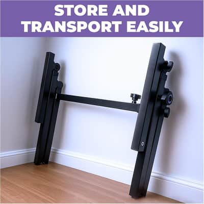 Foldable Piano Keyboard Stand Adjustable Digital Piano Stand Electric Piano Stand - Portable Heavy Duty Music Stand for Kids, Adults - Sturdy Musical Keyboard Stand image 3
