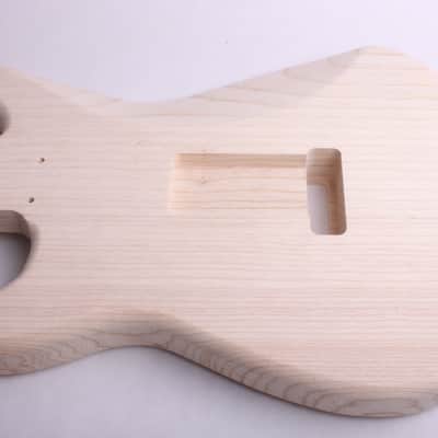 BYOGuitar 2 piece Swamp Ash FrankenStrat Body Unfinished image 3