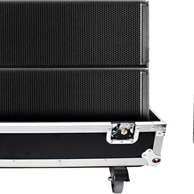 Dual Flight-Road Case for 2 RCF HDL 20-A Line Array Speakers W-Wheels image 1