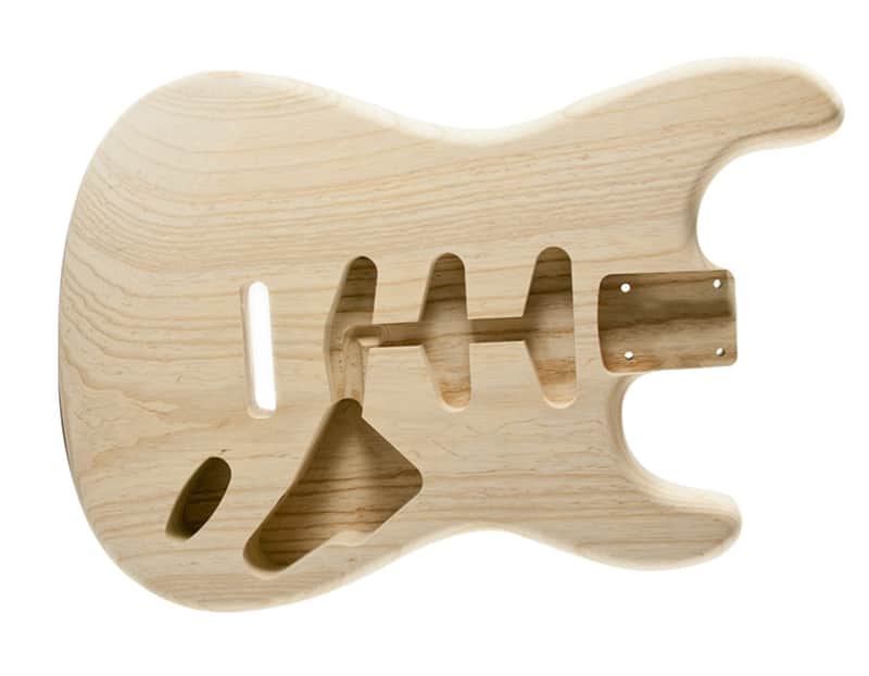 Genuine WD Music USA Made Stratocaster Extra Light Body Unfinished Swamp Ash image 1