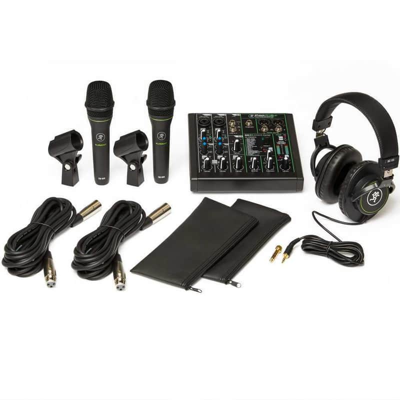 Mackie Performer Bundle 6-Channel Mixer, Two Dynamic Microphones & Headphones image 1