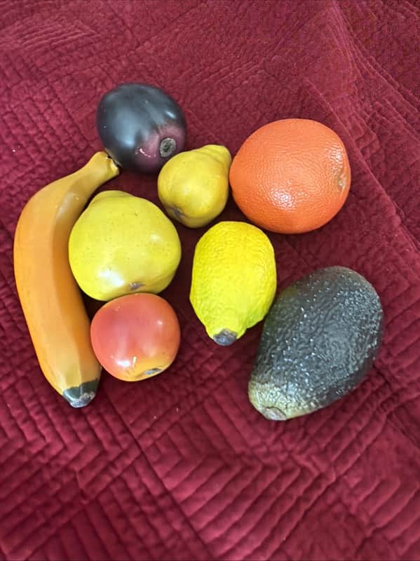 Lot Of 8 Children Quality Vintage Fruit Percussion Maracas image 1