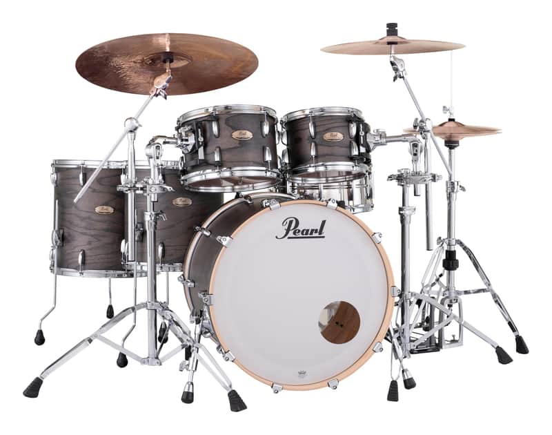 Pearl Session Studio Select 4-Piece Drum Kit (22/16/12/10) Black Satin Ash #852 image 1