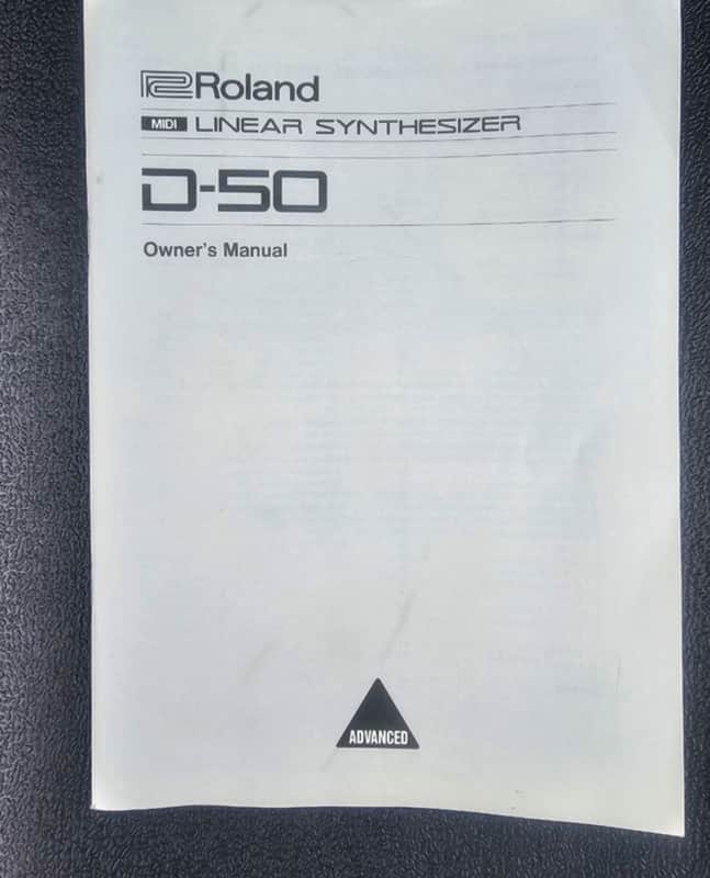 Roland D-50 - Official Manual for the Roland D50 Synthesizer - excellent image 1