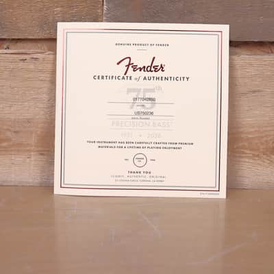 Fender 75th Anniversary American Vintage II 1951 Precision Bass Butterscotch Blonde w/ Case image 9