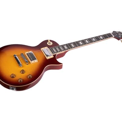 Like new Indio 66 DLX Plus Electric Guitar with Mahogany Bound Body, 2x Humbuckers with Gig Bag image 2