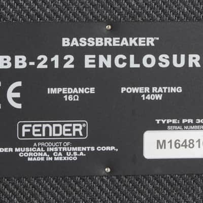 Joe Walsh Stage Played Fender Bass breaker BB-212 Enclosure 140-Watt 2x12" Guitar Speaker Cabinet Gray Tweed image 3