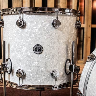 DW Collector's Ultra White Marine Pearl Drum Set - 22,10,12,16 - SO#1149840 image 7