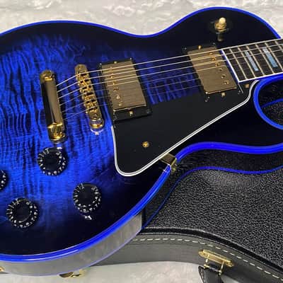 NEW! Gibson Dealer Select Custom Shop Les Paul Custom Blue Widow AAA Figured Flame Top - Authorized Dealer - 9.7 lbs - G07454 image 4