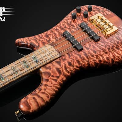 2021 Spector NS-2 Copperhead Quilt Top NAMM Special Bass NEW wow rare unique awesome collectors image 3