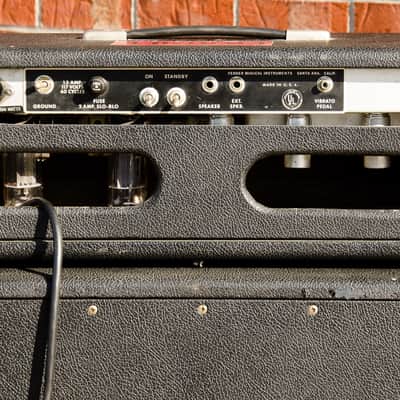 1966 Bandmaster Head & 2 x 12" Matching Cabinet, Recapped & Retubed, Blackface image 9