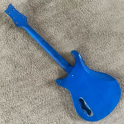 HH Electric Guitar DIY Project, Metallic Blue, 22 Frets image 7