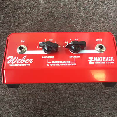Ted Weber 50 Watt Z-matcher, Impedance Matcher unit 2017 Red image 1