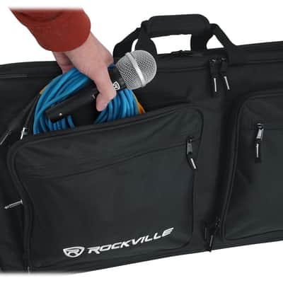 Rockville DC27 Padded DJ Bag Backpack Fits Akai Professional MPK249 image 6