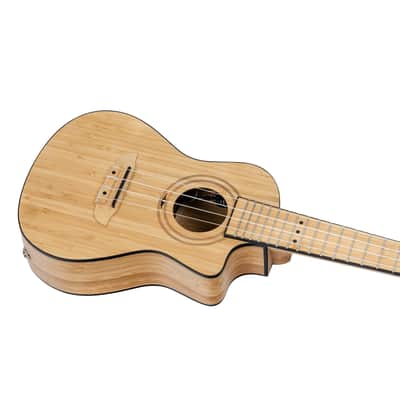 Ortega RUNAB-CC Bamboo Series Solid Bamboo Top & Neck 4-String Concert Acoustic-Electric Ukulele w/Gig Bag image 10